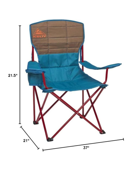 Silla Esencial Kelty Lago Profundo - Acolchada y Plegable