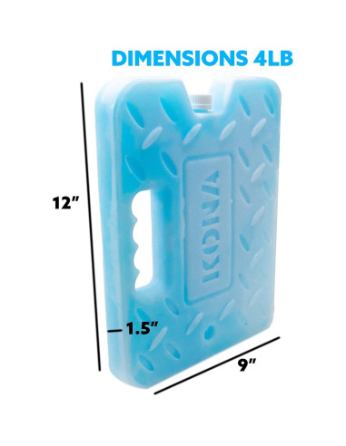 Paquete de Hielo Reutilizable Kona Azul 1.81kg - Enfriamiento Duradero