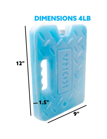 Paquete de Hielo Reutilizable Kona Azul 1.81kg - Enfriamiento Duradero