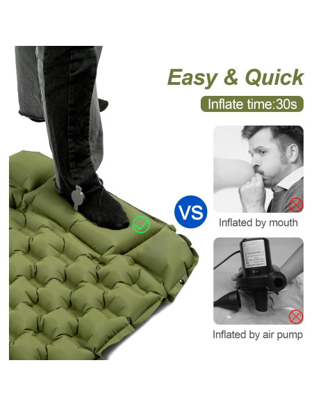 Almohadilla Inflable Night Cat para Dormir 195x65cm con Bomba