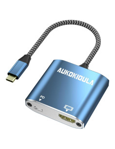 Adaptador USB C a HDMI 4K AUKOKIOULA - Compatible iPhone 15, MacBook
