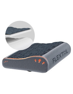 Almohada Inflable para Camping FLEXTAILGEAR Gris 1.1" Gruesa
