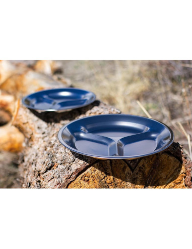 Juego de Platos de Acero Inoxidable Wealers - 4 Platos 24.89 cm