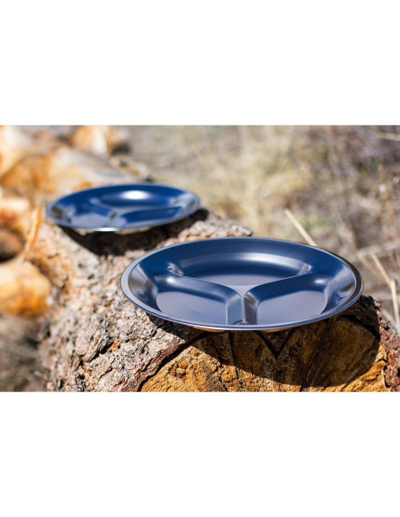 Juego de Platos de Acero Inoxidable Wealers - 4 Platos 24.89 cm