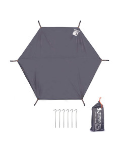 Tarp Impermeable HIKEMAN Huella Hexagonal 1-4 Personas 220x260cm