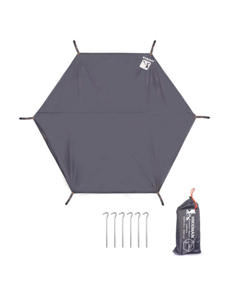 Tarp Impermeable HIKEMAN Huella Hexagonal 1-4 Personas 220x260cm