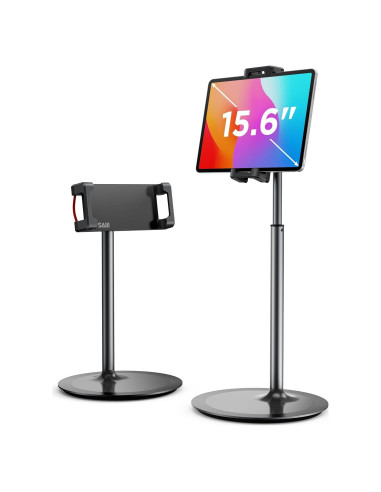 Soporte Ajustable para Tableta SAIJI S3E-2, 29-46 cm, Negro