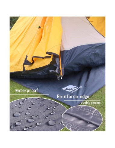 Tarp Impermeable HIKEMAN Huella Hexagonal 1-4 Personas 220x260cm