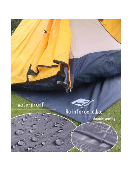 Tarp Impermeable HIKEMAN Huella Hexagonal 1-4 Personas 220x260cm