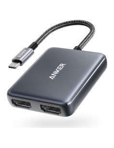Adaptador USB C a Doble HDMI Anker A8324, 4K@60Hz, Compacto