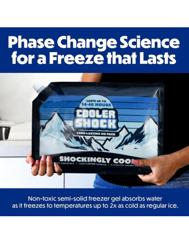 Paquete de Hielo Reutilizable Cooler Shock - 3 Unidades 25.4x35.6 cm