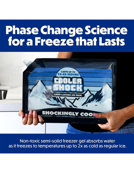 Paquete de Hielo Reutilizable Cooler Shock - 3 Unidades 25.4x35.6 cm