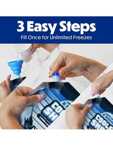 Paquete de Hielo Reutilizable Cooler Shock - 3 Unidades 25.4x35.6 cm