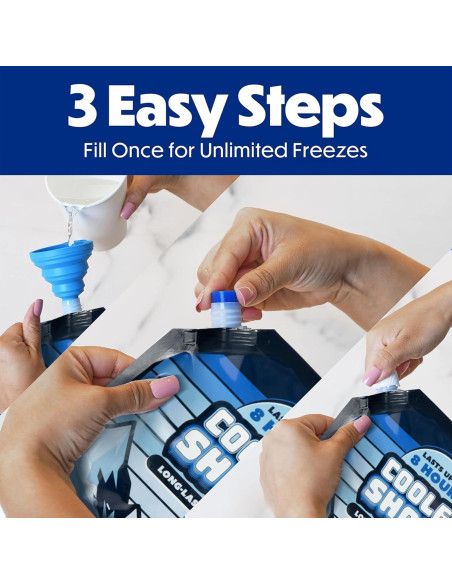 Paquete de Hielo Reutilizable Cooler Shock - 3 Unidades 25.4x35.6 cm