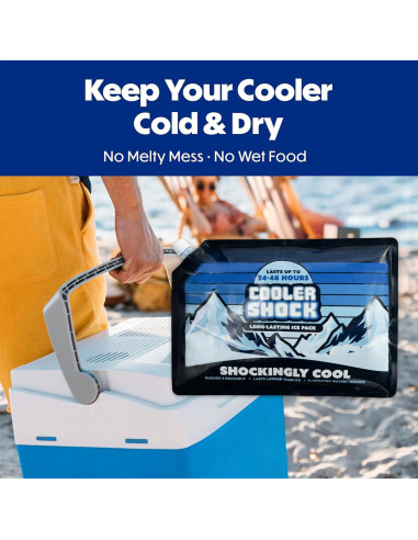 Paquete de Hielo Reutilizable Cooler Shock - 3 Unidades 25.4x35.6 cm
