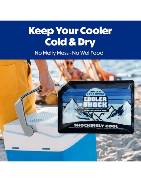 Paquete de Hielo Reutilizable Cooler Shock - 3 Unidades 25.4x35.6 cm