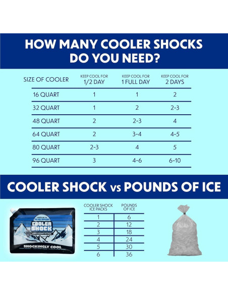 Paquete de Hielo Reutilizable Cooler Shock - 3 Unidades 25.4x35.6 cm