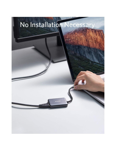 Adaptador USB C a Doble HDMI Anker A8324, 4K@60Hz, Compacto
