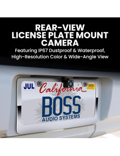 Cámara de Respaldo BOSS LPCB40 para Placa de Licencia 170 2