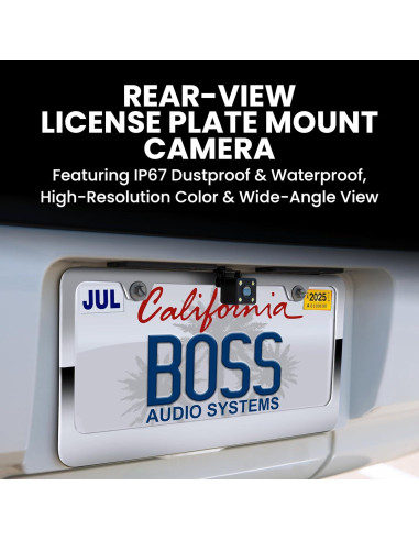 Cámara de Respaldo BOSS LPCB40 para Placa de Licencia 170