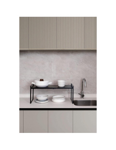 Estante Expandible Nxconsu para Alacena y Cocina, Negro