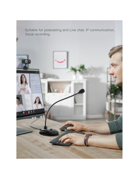 Micrófono USB de Condensador FIFINE K054 para PC y Laptop