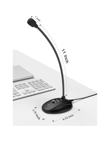 Micrófono USB de Condensador FIFINE K054 para PC y Laptop