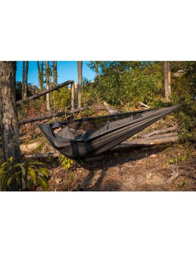 Hamaca de Camping OneTigris KOMPOUND Verde Oliva con Red y Aislante