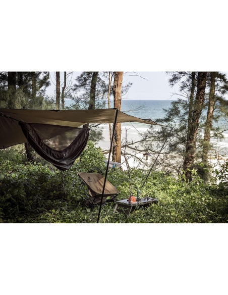 Hamaca de Camping OneTigris KOMPOUND Verde Oliva con Red y Aislante