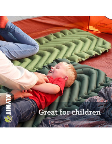 Colchón Inflable Klymit Static V Junior 128x58 cm Verde