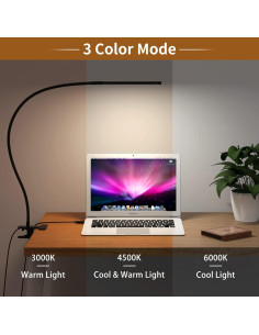 Lámpara de Escritorio LED Mojimdo 70 cm Regulable 3 Colores 2