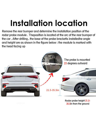 Sistema de Detección de Puntos Ciegos BY-J 24GHz Universal