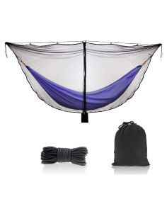 Red de Hamaca TOBWOLF con Cremallera Doble Cara y Cuerda