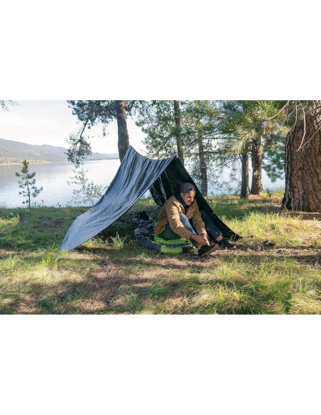 Lona Rip-Stop Stansport 1.52m x 2.13m Verde Oscuro T-57