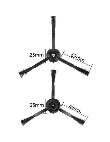 6 Cepillos Laterales FILTERIST para Roborock S8 MaxV Ultra