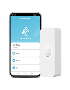 Sensor de Movimiento PIR WiFi Gaoducash 12m Inalámbrico