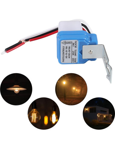 6 Pcs Interruptor Fotocélula 24V DORHEA 10A Automático