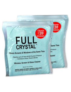 Kit de Recarga Full Crystal - 2 Paquetes de 113.4 g Limpiador de Ventanas
