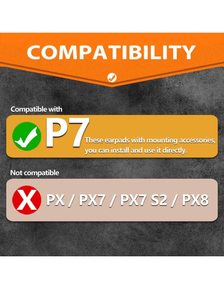 Almohadillas de Reemplazo TRANSTEK para Auriculares P7 Terciopelo