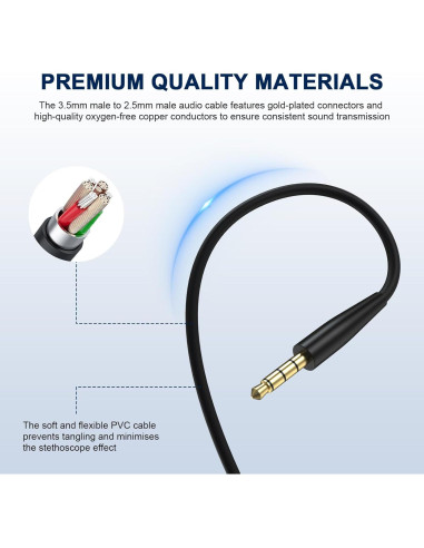 Micrófono Boom QC45 Gneinour con Divisor Y 3.5mm para Juegos