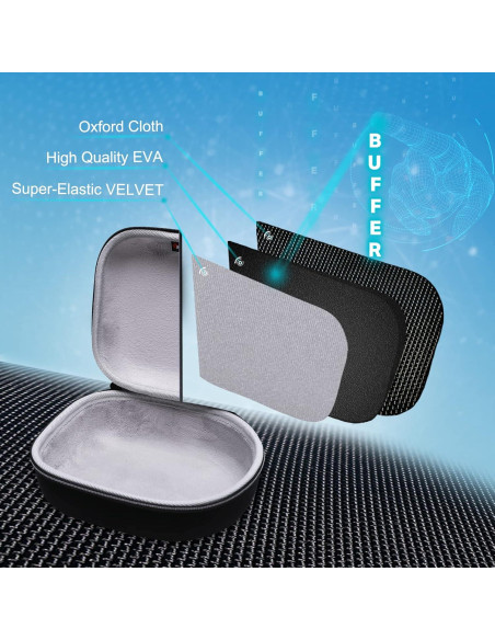 Funda dura para auriculares XANAD a prueba de golpes - Negro/Gris