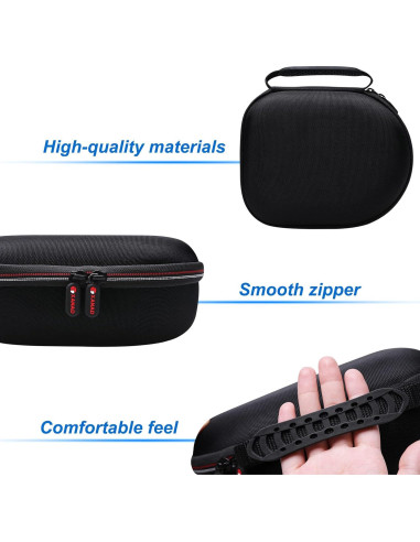 Funda dura para auriculares XANAD a prueba de golpes - Negro/Gris