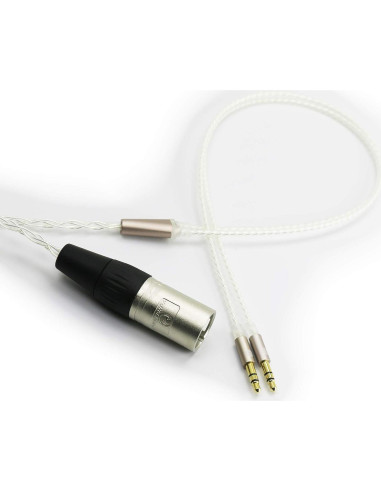 Cable de Reemplazo Balanceado 4 Pines XLR ABLET 2x3.5mm 200cm