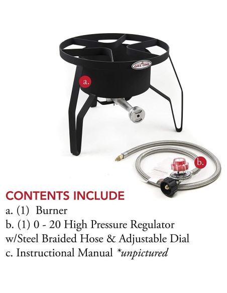 Quemador de Propano Gas One B-5300 Alta Presión 65,000 BTU