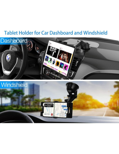 Soporte de Tablet para Coche YOOZ con Ventosa Ajustable 4-13"