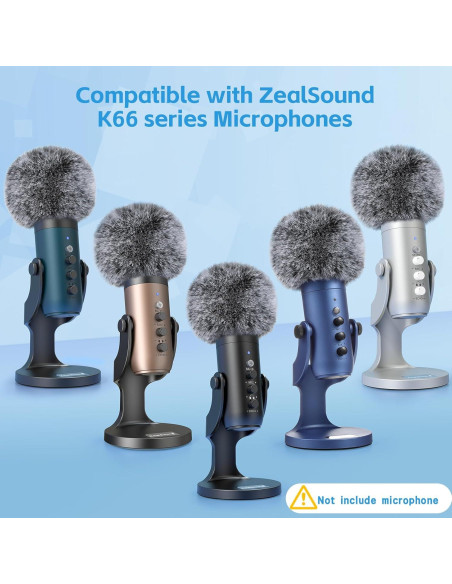 Cubierta de Piel de Oveja para Micrófono Blue Yeti - ZealSound