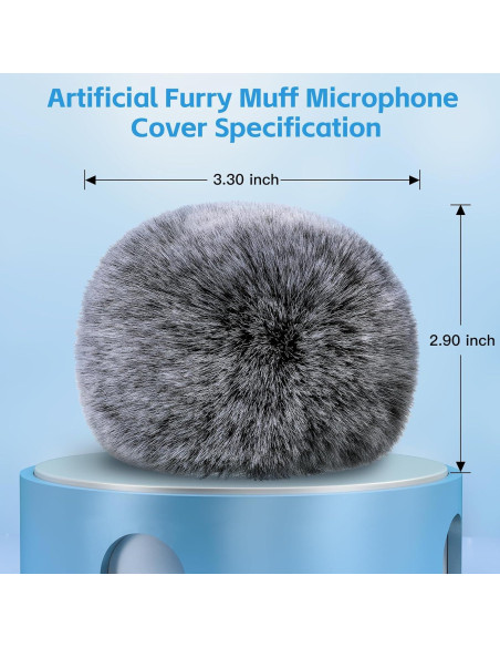 Cubierta de Piel de Oveja para Micrófono Blue Yeti - ZealSound