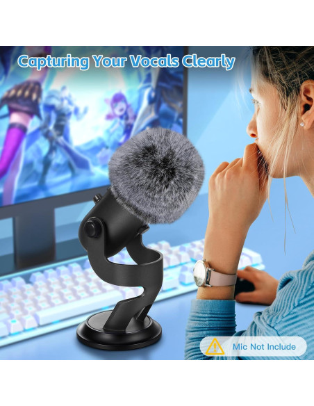 Cubierta de Piel de Oveja para Micrófono Blue Yeti - ZealSound