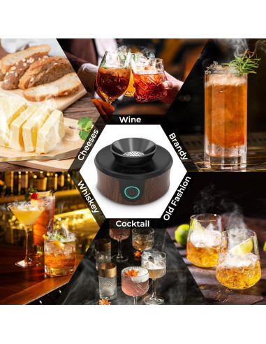 Kit de Ahumador Eléctrico Yilador con Soplete y 6 Chips de Madera