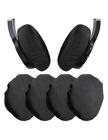 Cubiertas de Almohadillas para Auriculares PChero, 2 Pares Lavables